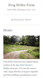 Mobile Screenshot of froghollerorganic.com